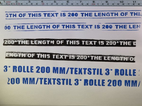 Schriftroller (mit Acrylic marker)