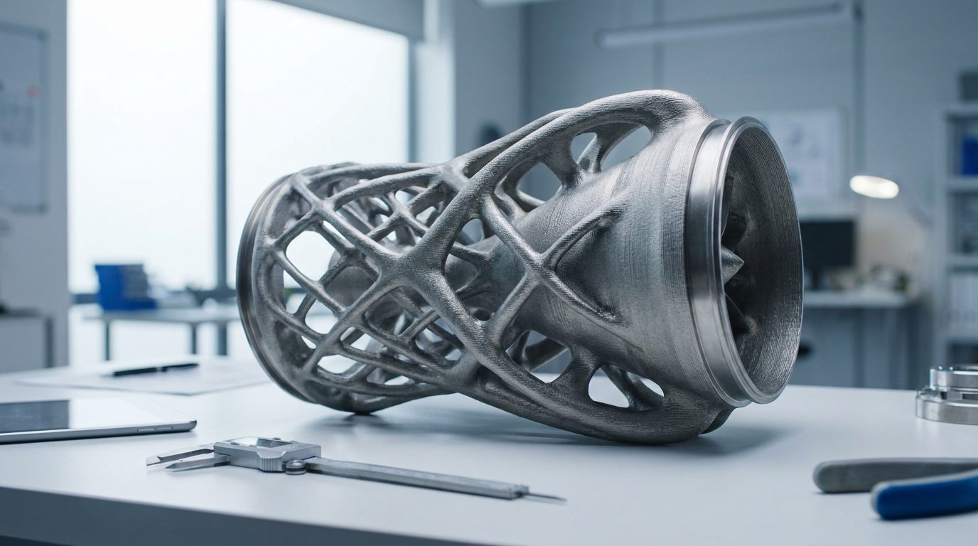 Topologieoptimiertes Aerospace 3D-Druck Bauteil