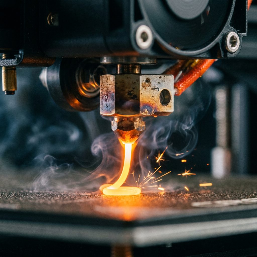 Hochtemperatur 3D Druck Düse mit PEEK
