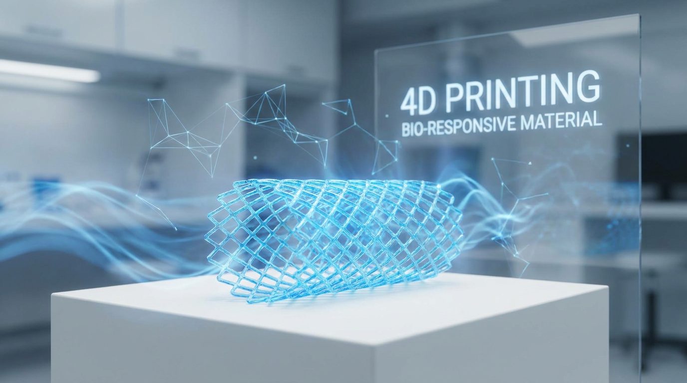 Medizinischer Stent als Anwendungsbeispiel für 4D-Bioprinting