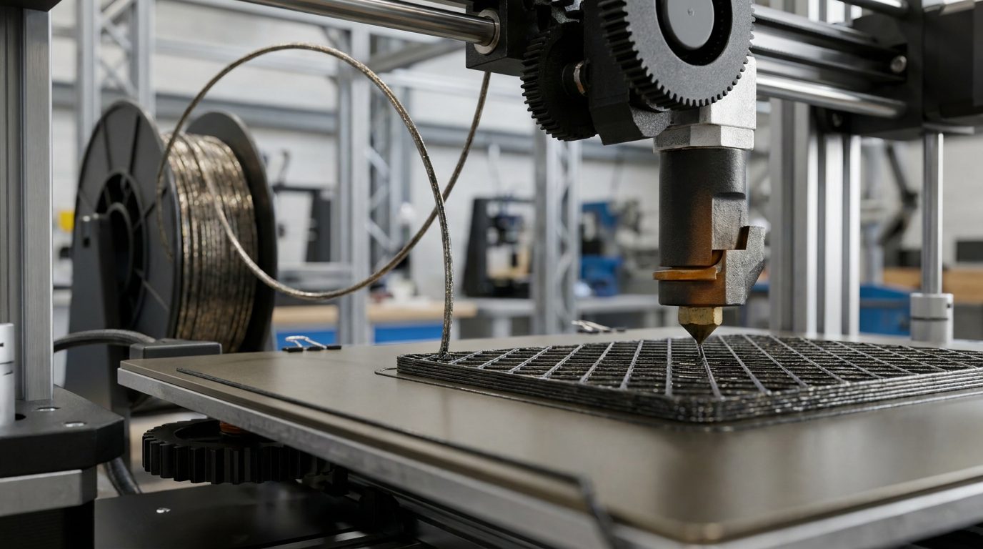 FDM 3D-Drucker extrudiert ein intelligentes, programmierbares Material