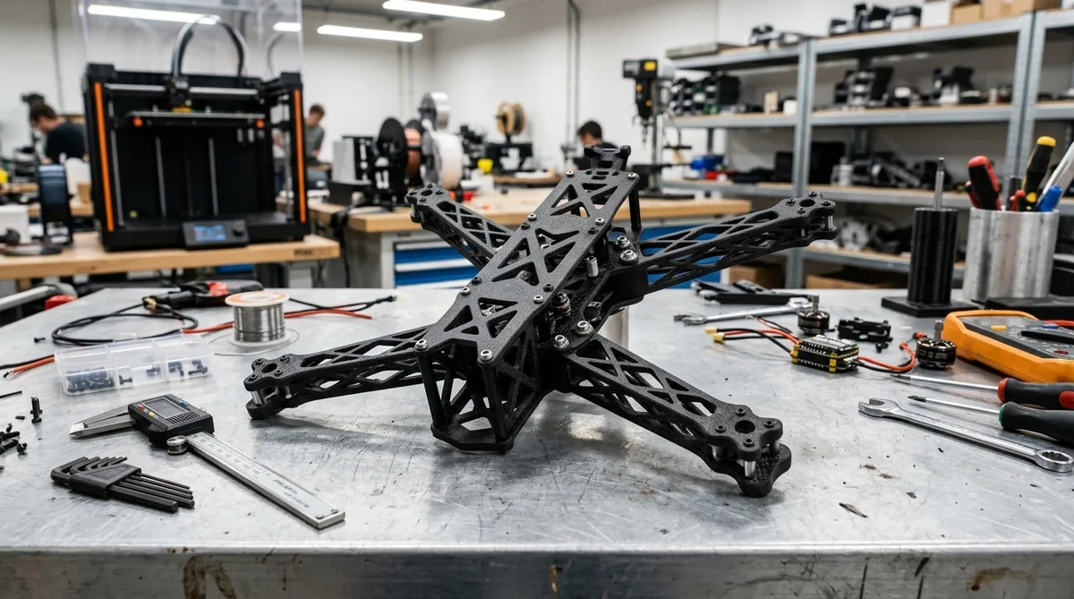 PA12-CF im industriellen 3D-Druck: Hochfester Leichtbau für Drohnen, Robotik und Motorsport in Berlin